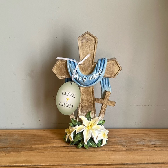 “He Is Risen" Standing Cross - Picture 2 of 8